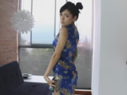 Petite ragazza Cina Cheongsam